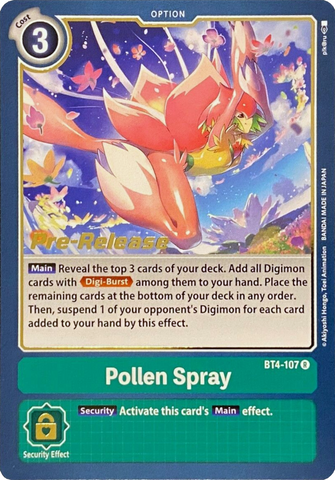 Pollen Spray [BT4-107] [Great Legend Pre-Release Promos] 