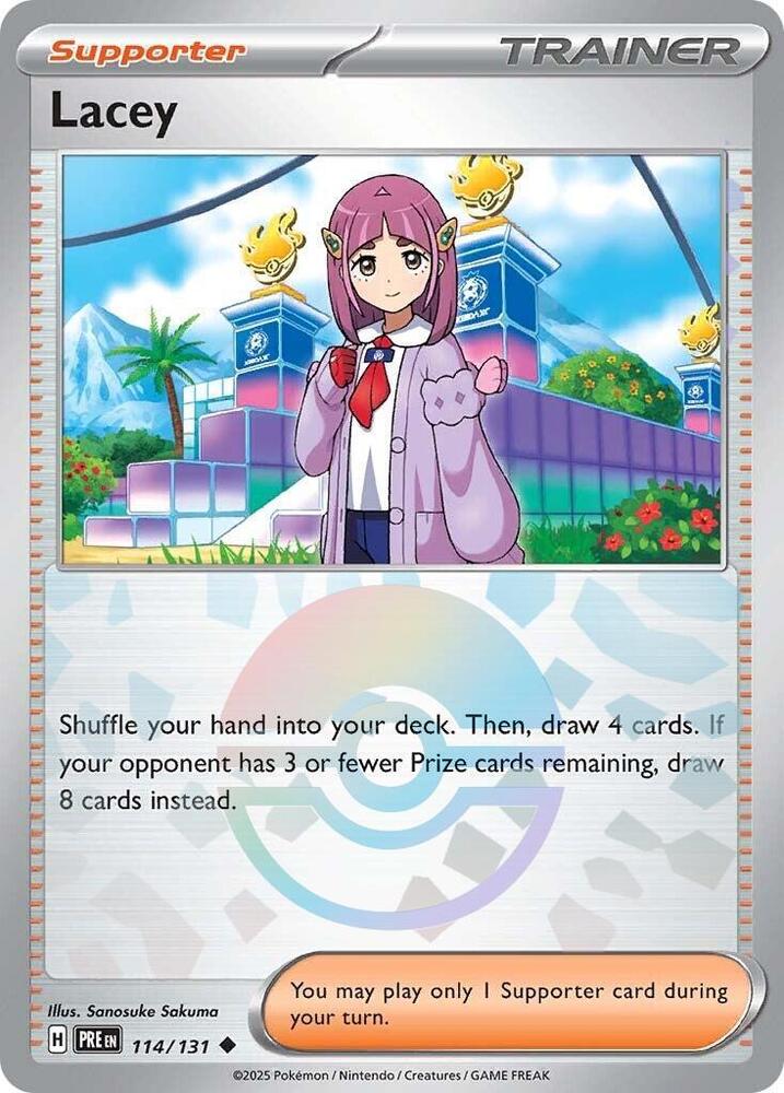 Lacey (114/131) (Poke Ball Pattern) [Scarlet &amp; Violet: Prismatic Evolutions] 