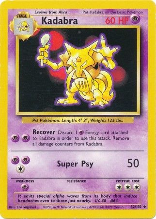 Kadabra (32/102) [Base Set Unlimited] 