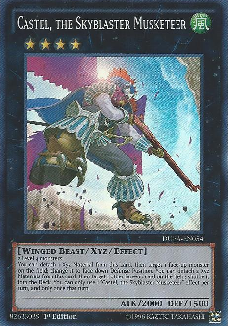 Castel, the Skyblaster Musketeer [DUEA-EN054] Super Rare 