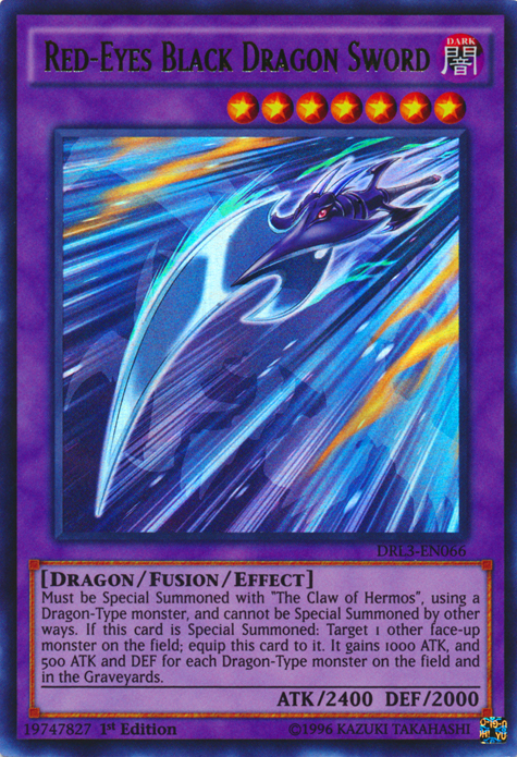 Red-Eyes Black Dragon Sword [DRL3-EN066] Ultra Rare 