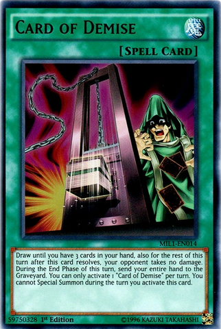 Card of Demise [MIL1-EN014] Ultra Rare 