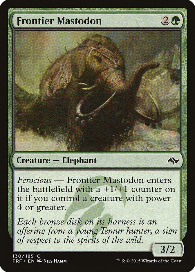 Frontier Mastodon [Fate Reforged] 