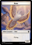 Storm Crow // Bird (003) Double-Sided Token [Bloomburrow Commander Tokens] 