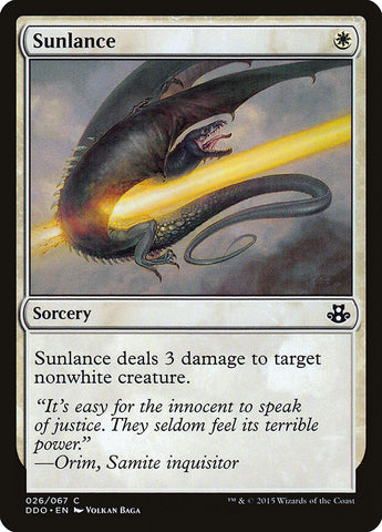 Sunlance [Duel Decks: Elspeth vs. Kiora] 