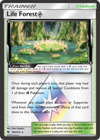 Life Forest (180/214) (Prism Star) [Sun &amp; Moon: Lost Thunder] 