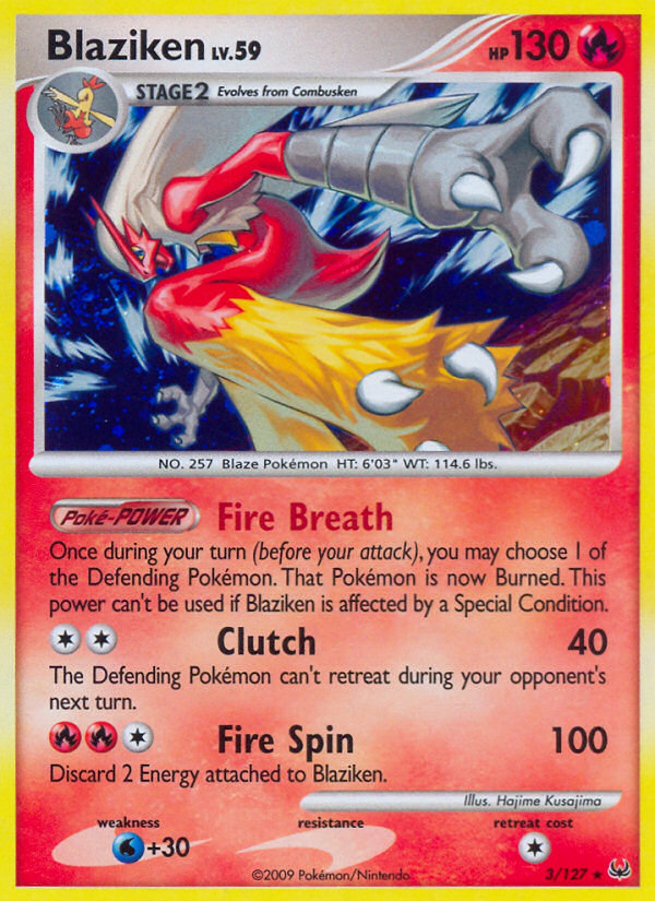 Blaziken (3/127) [Platinum: Base Set] 
