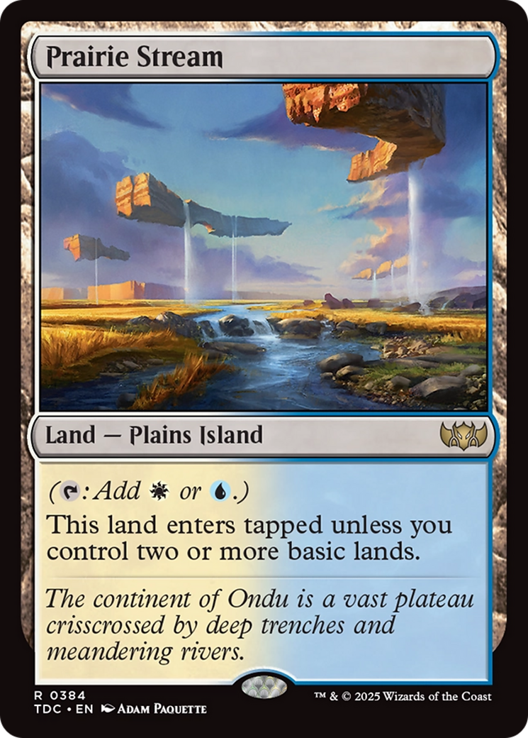 Prairie Stream [Tarkir: Dragonstorm Commander] 