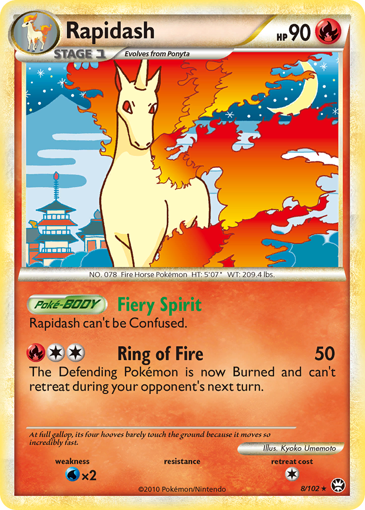 Rapidash (8/102) [HeartGold &amp; SoulSilver: Triumphant] 