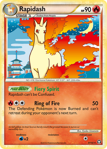 Rapidash (8/102) [HeartGold &amp; SoulSilver: Triumphant] 