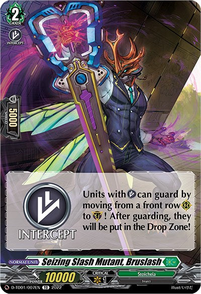 Seizing Slash Mutant, Bruslash (D-TD01/007EN) [D-TD01: Urara Haneyama -Bandmaster of Blossoming Bonds-] 