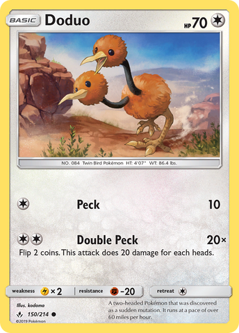 Doduo (150/214) [Sun &amp; Moon: Unbroken Bonds] 
