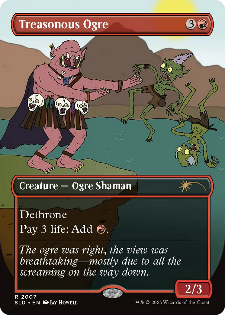 Treasonous Ogre (Rainbow Foil) [Secret Lair Drop Series] 