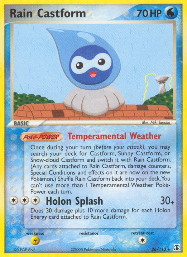 Rain Castform (26/113) [EX: Delta Species] 
