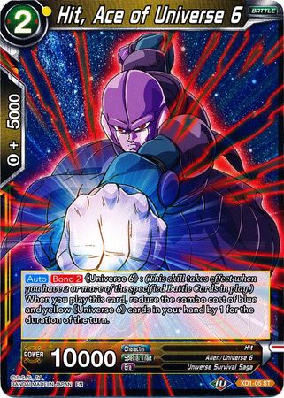Hit, Ace of Universe 6 (XD1-05) [Assault of the Saiyans] 