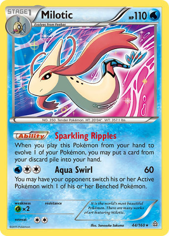 Milotic (44/160) (Theme Deck Exclusive) [XY: Primal Clash] 