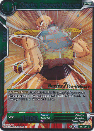Chiaotzu, Desperate Measures (BT7-064_PR) [Assault of the Saiyans Prerelease Promos] 