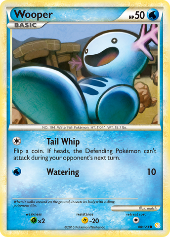 Wooper (88/123) [HeartGold &amp; SoulSilver: Base Set] 