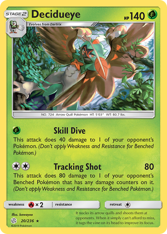 Decidueye (20/236) [Sun &amp; Moon: Cosmic Eclipse] 