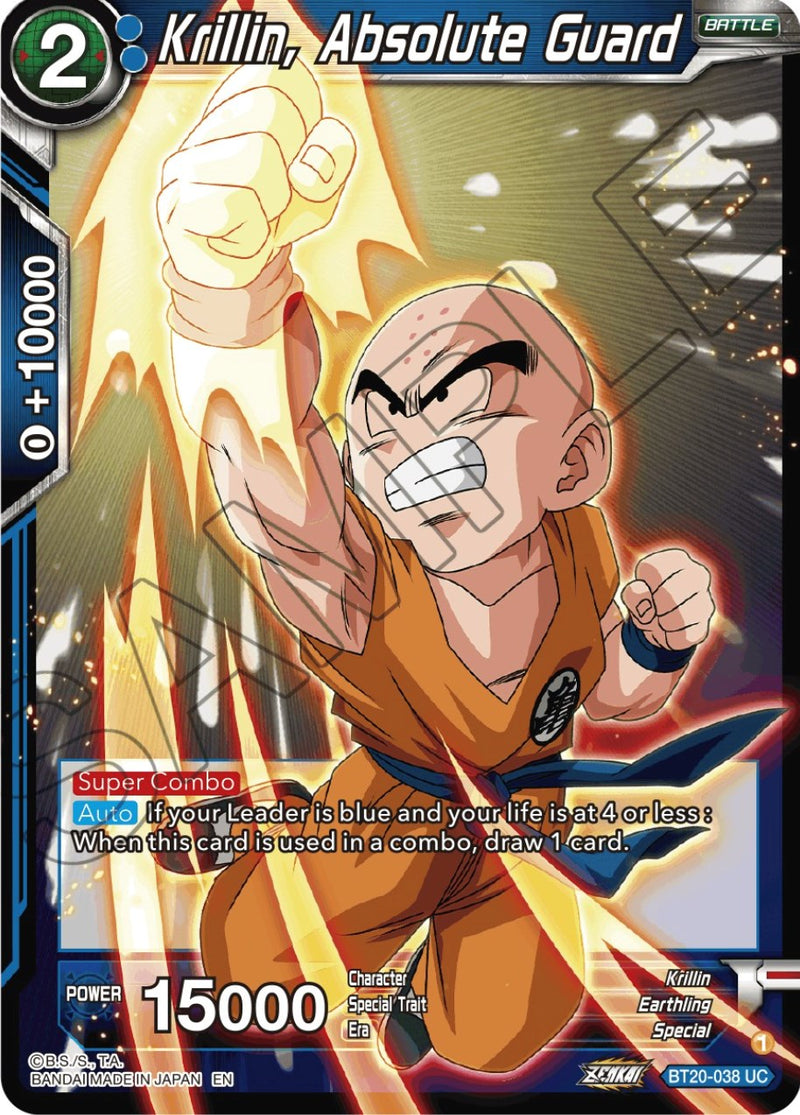 Krillin, Absolute Guard (BT20-038) [Power Absorbed] 