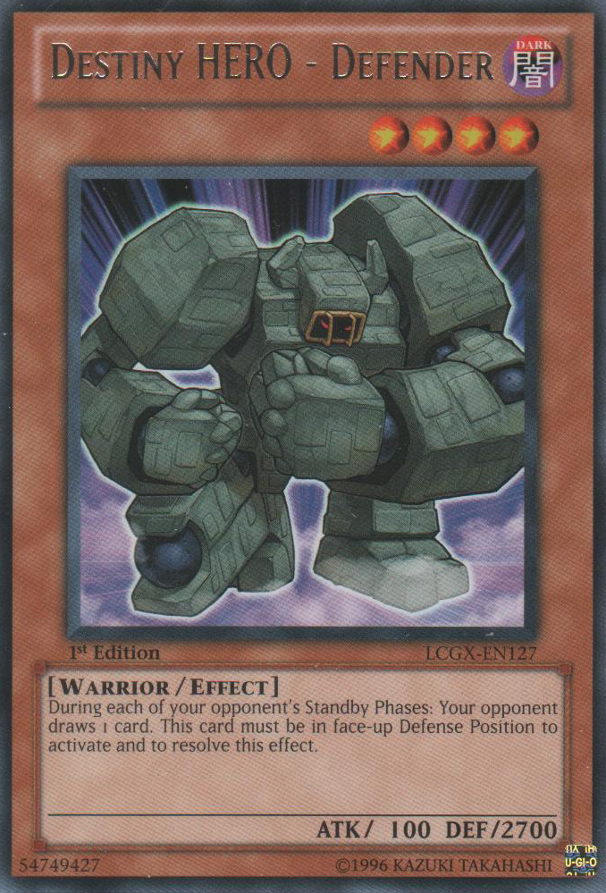 Destiny HERO - Defender [LCGX-EN127] Rare 