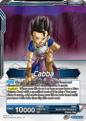 Cabba // SS Cabba, Proud Volley (BT15-031) [Saiyan Showdown] 