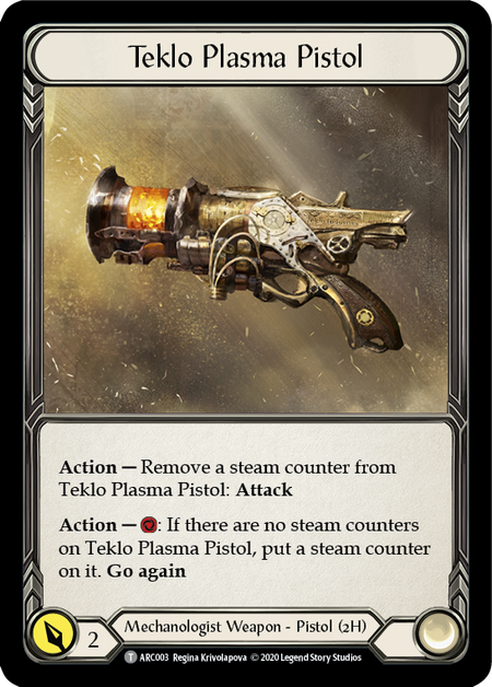 Kano, Dracai of Aether // Teklo Plasma Pistol [U-ARC113 // U-ARC003] (Arcane Rising Unlimited)