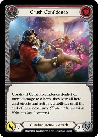 Crush Confidence (Red) [U-WTR063] (Welcome to Rathe Unlimited) Unlimited Rainbow Foil 