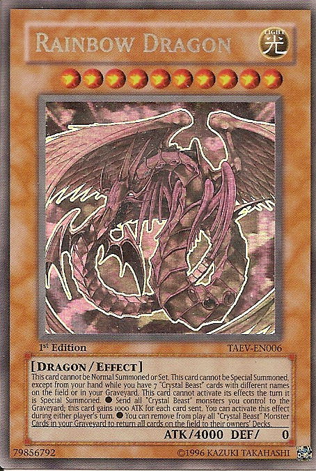Rainbow Dragon [TAEV-EN006] Ghost Rare 
