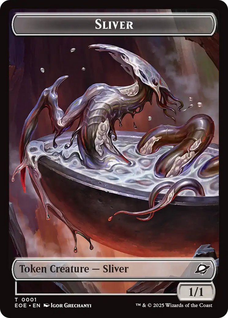 Robot // Sliver Double-Sided Token [Edge of Eternities Tokens] 