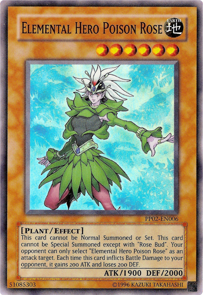 Elemental Hero Poison Rose [PP02-EN006] Super Rare 