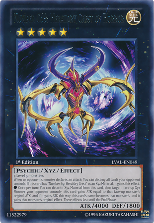 Number C69: Heraldry Crest of Horror [LVAL-EN049] Rare 