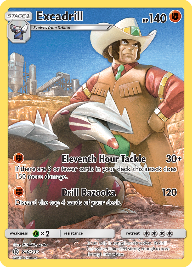 Excadrill (246/236) [Sun &amp; Moon: Cosmic Eclipse] 