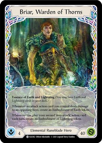 Briar, Warden of Thorns // Titan's Fist [ELE062 // ELE202] (Tales of Aria) 1st Edition Normal 