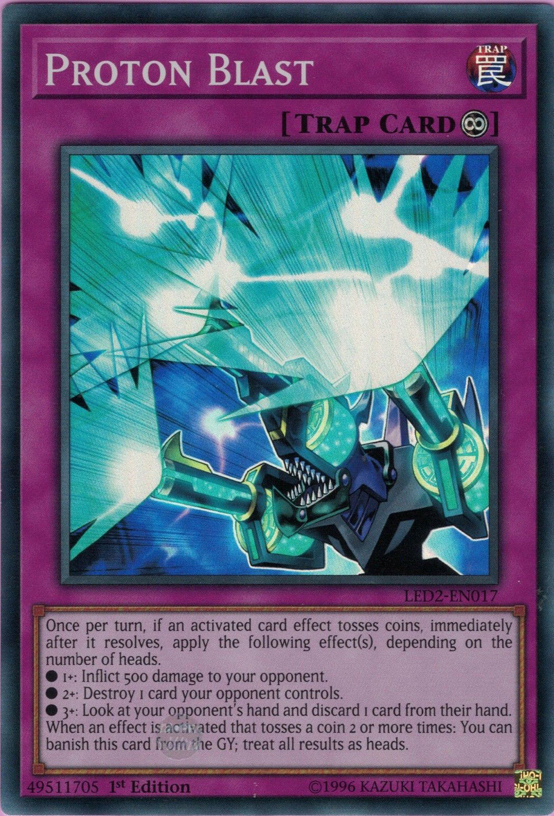 Proton Blast [LED2-EN017] Super Rare 