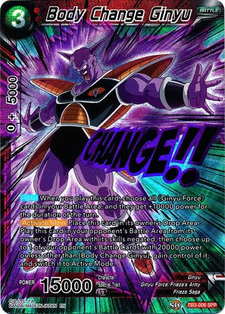 Body Change Ginyu (SPR) (TB3-006) [Clash of Fates] 