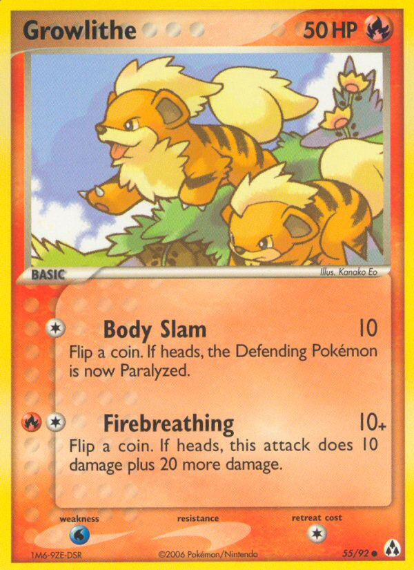 Growlithe (55/92) [EX: Legend Maker] 