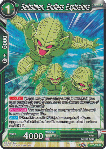 Saibaimen, Endless Explosions (Reprint) (BT7-068) [Battle Evolution Booster] 