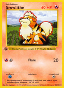 Growlithe (28/102) (Shadowless) [Base Set 1st Edition] 