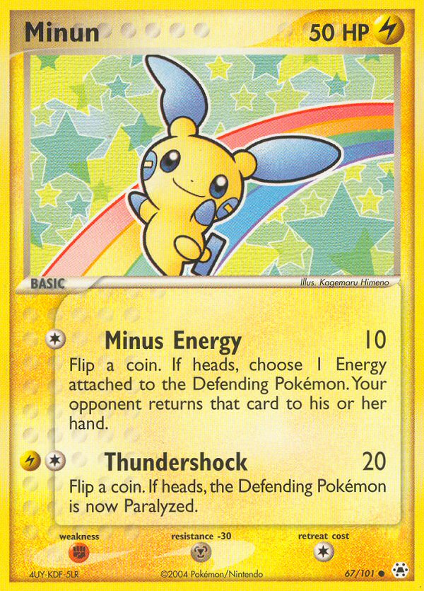 Minun (67/101) [EX: Hidden Legends] 