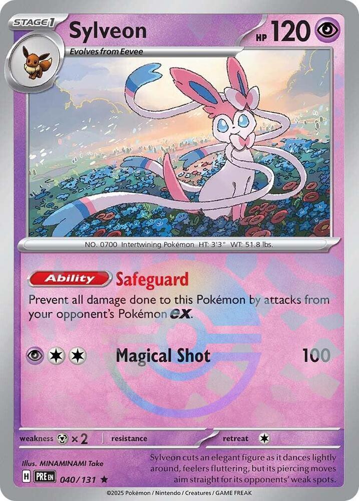 Sylveon (040/131) (Poke Ball Pattern) [Scarlet &amp; Violet: Prismatic Evolutions] 