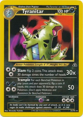 Tyranitar (31/75) [Neo Discovery Unlimited] 