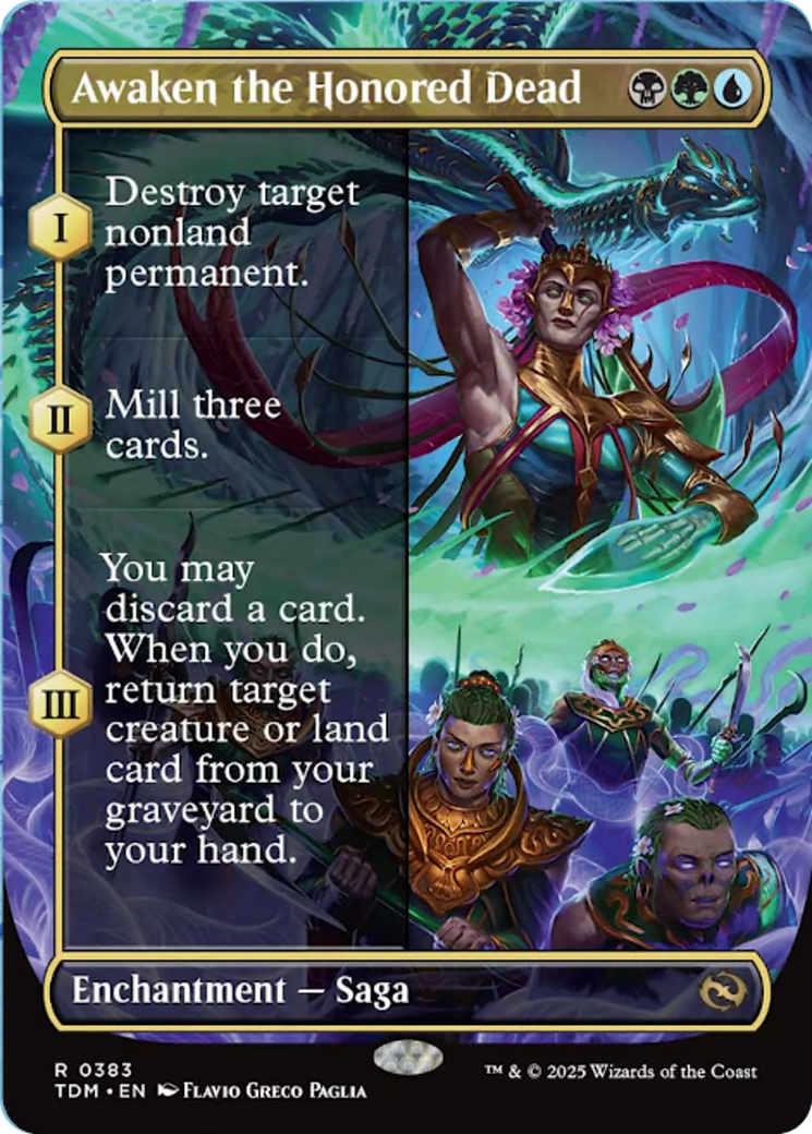 Awaken the Honored Dead (Borderless) [Tarkir: Dragonstorm] 