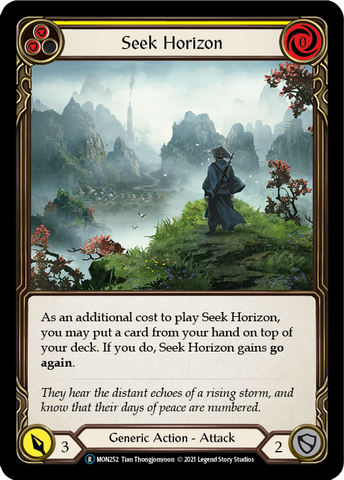 Seek Horizon (Yellow) [U-MON252-RF] (Monarch Unlimited) Unlimited Rainbow Foil 
