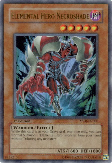 Elemental HERO Necroshade [YSDJ-EN000] Ultra Rare 