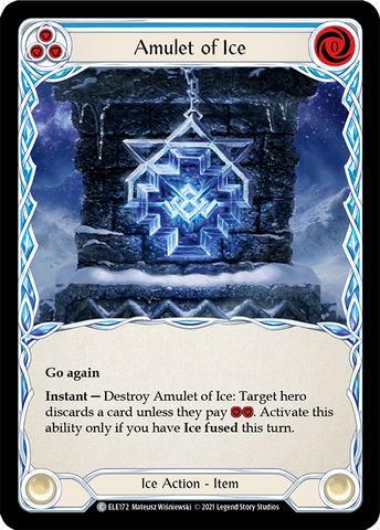 Amulet of Ice [ELE172] (Tales of Aria) 1st Edition Rainbow Foil 