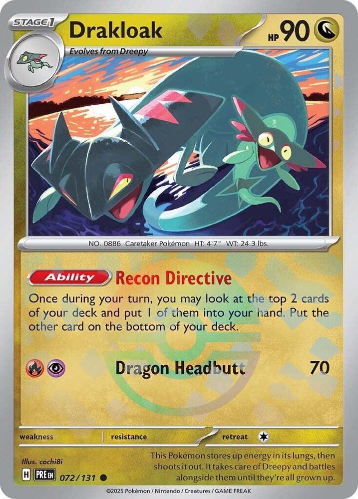 Drakloak (072/131) (Poke Ball Pattern) [Scarlet &amp; Violet: Prismatic Evolutions] 