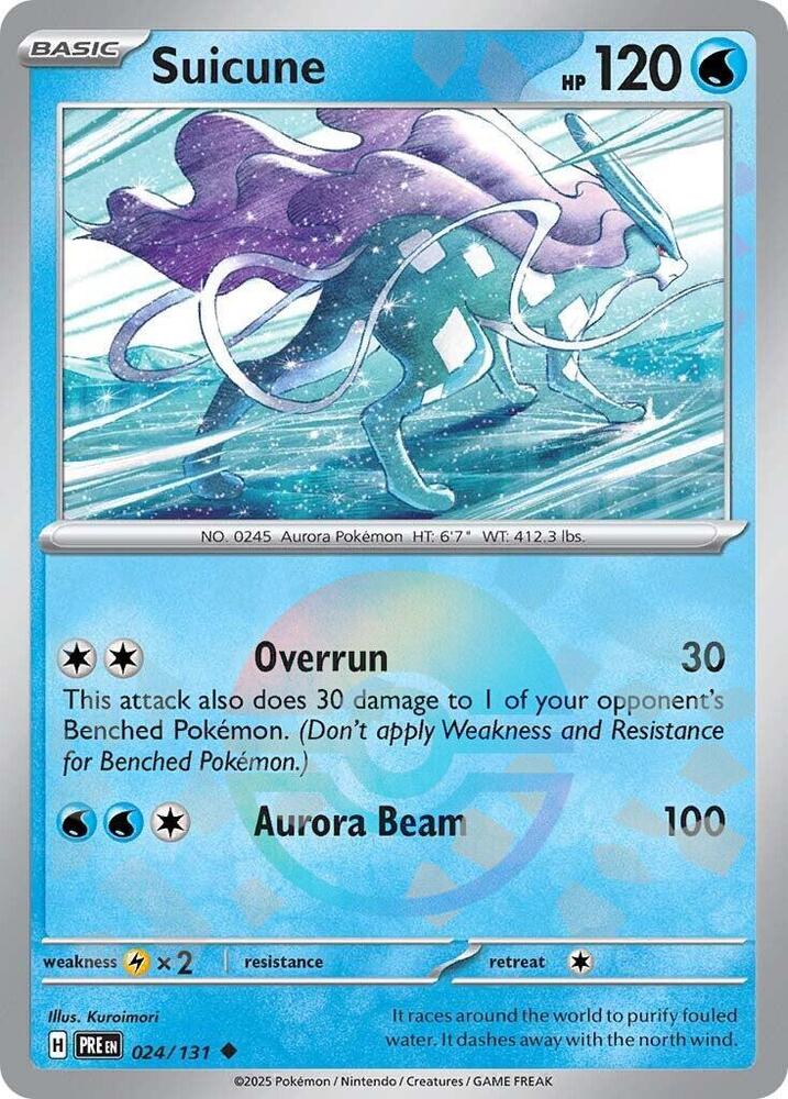Suicune (024/131) (Poke Ball Pattern) [Scarlet &amp; Violet: Prismatic Evolutions] 