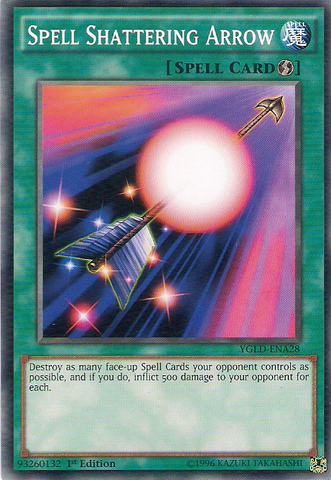 Spell Shattering Arrow [YGLD-ENA28] Common 