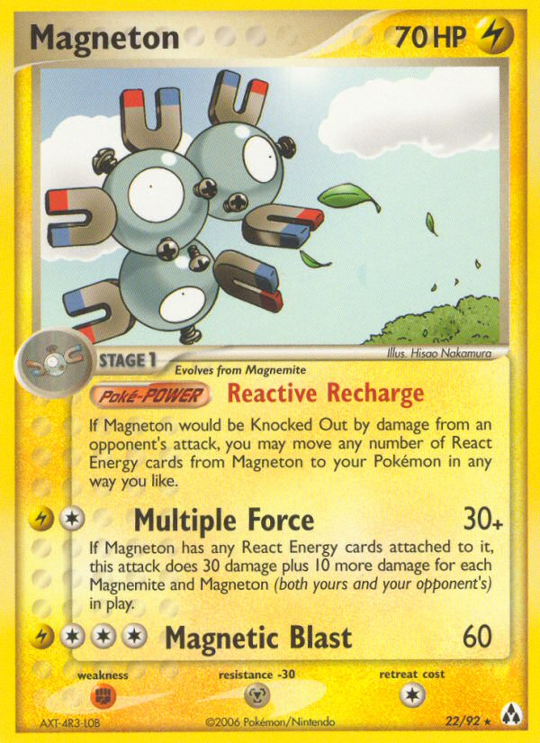 Magneton (22/92) [EX: Legend Maker] 